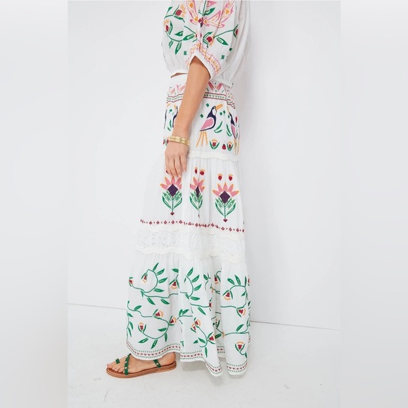 FARM Rio Summer Garden Maxi Skirt **altered piece** - Picture 7 of 16